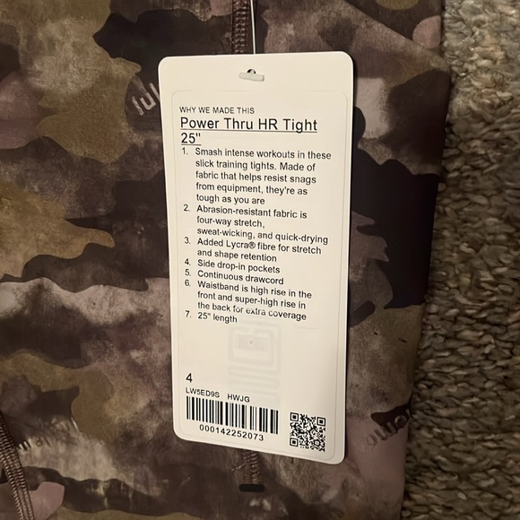 Lululemon power thru HR tight. 4 - Picture 3 of 7